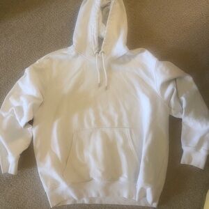 Men's White Hoodie Sweatshirt